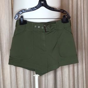 Derek Lam Fatigue Belted Short - Size 10